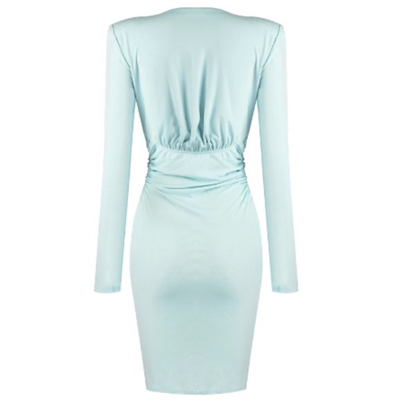 Deep V waist evening dress - Picture 7 of 9